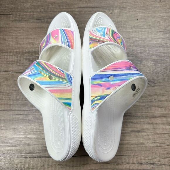 CROCS~Women’s~Classic Out Of This World Dual Slide Sandals~Size 8 - Picture 6 of 8